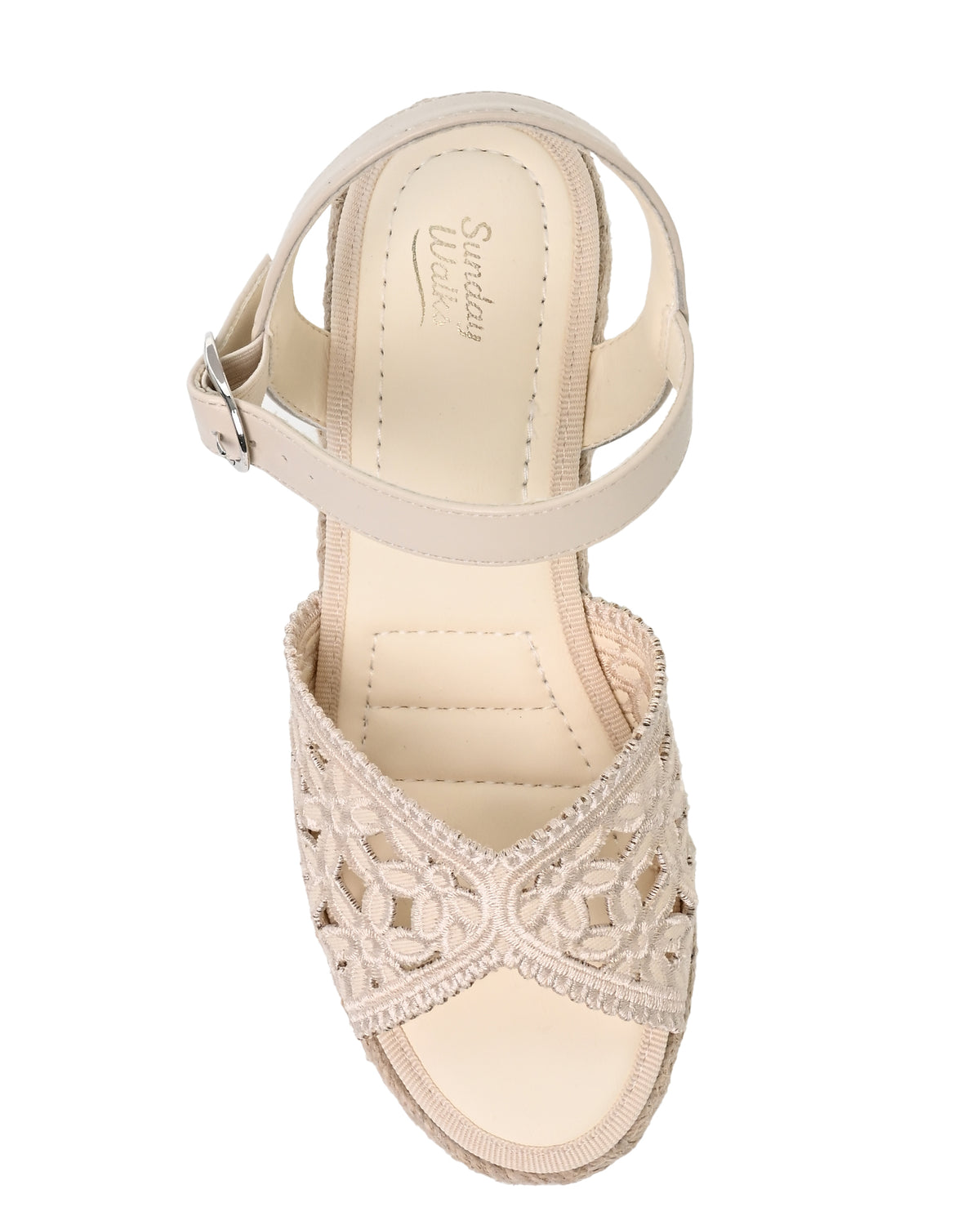 Aldo Woven Espadrille Wedge Sandal in Beige