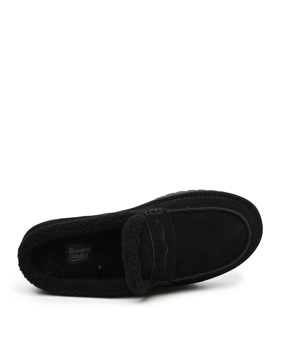 Arianna Faux Shearling Clog Mule in Black