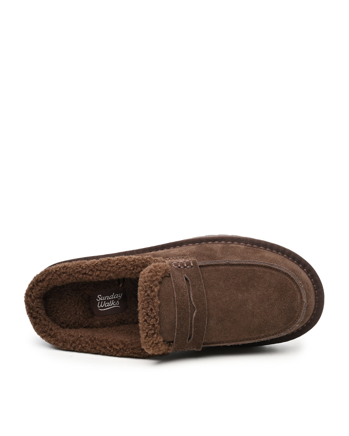 Arianna Faux Shearling Clog Mule in Brown