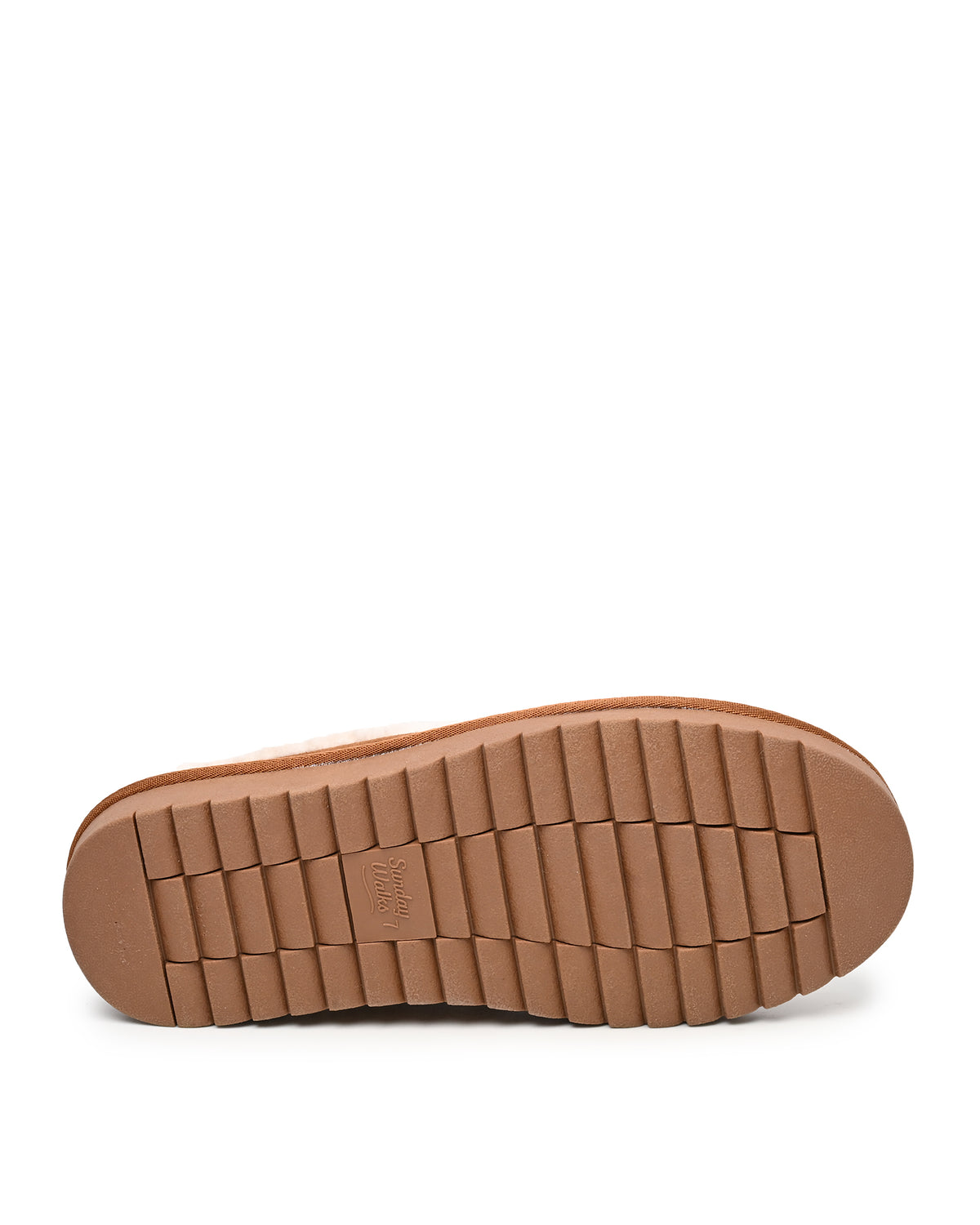 Arianna Faux Shearling Clog Mule in Chestnut