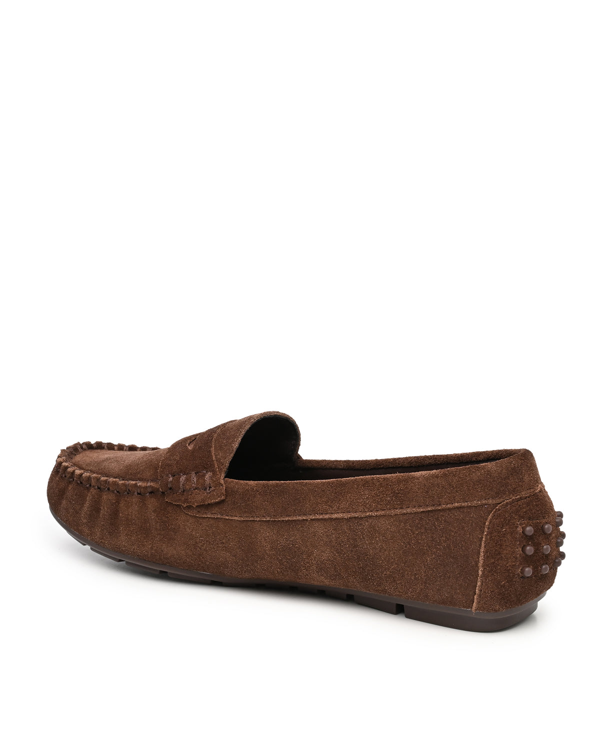 Lorie Driving Moccasin Penny Loafer in Brown