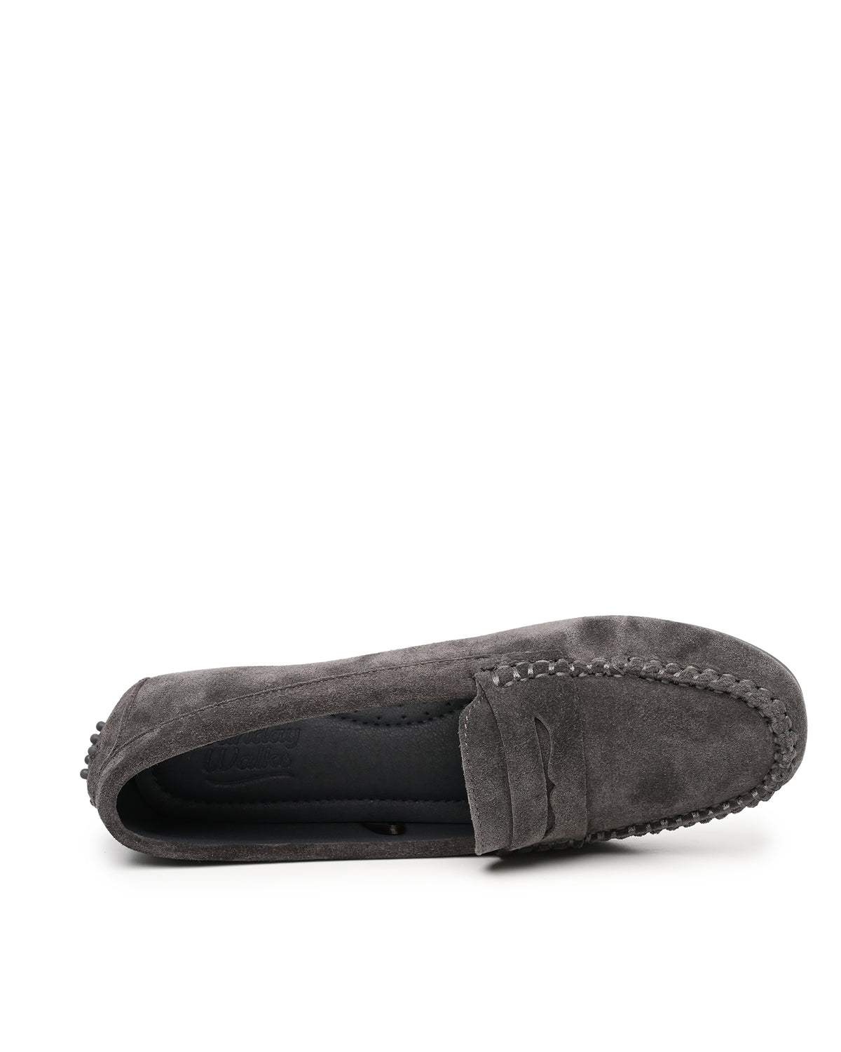 Lorie Driving Moccasin Penny Loafer in Charcoal