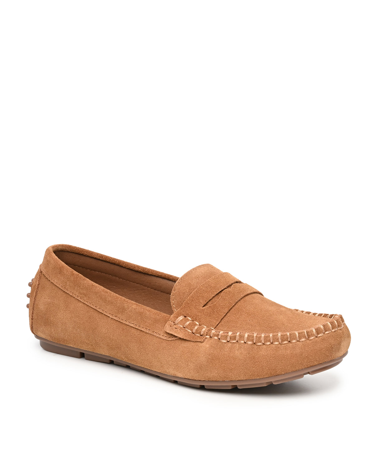 Lorie Driving Moccasin Penny Loafer in Tan