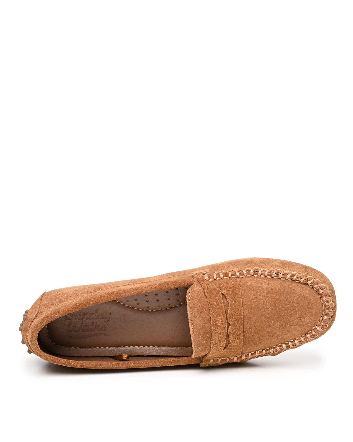 Lorie Driving Moccasin Penny Loafer in Tan