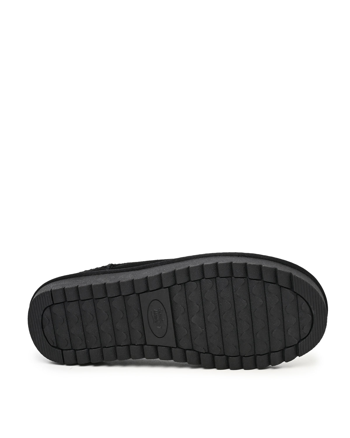 Mellow Faux Shearling Slipper Shoe in Black