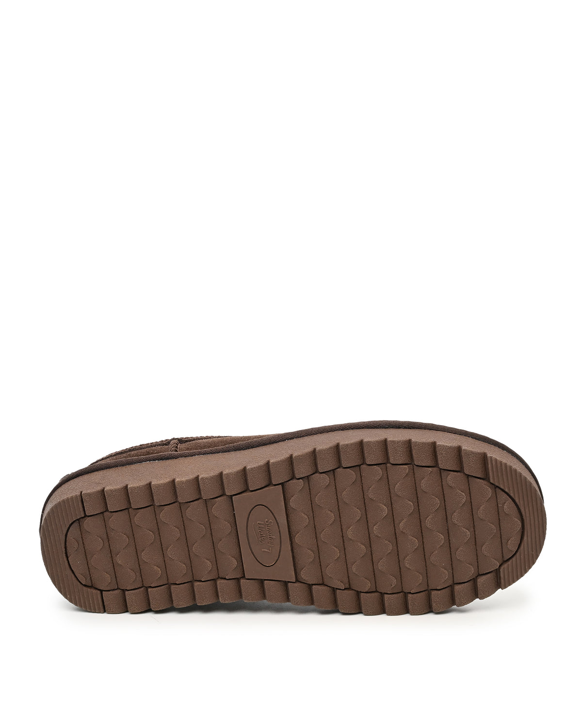 Mellow Faux Shearling Slipper Shoe in Brown