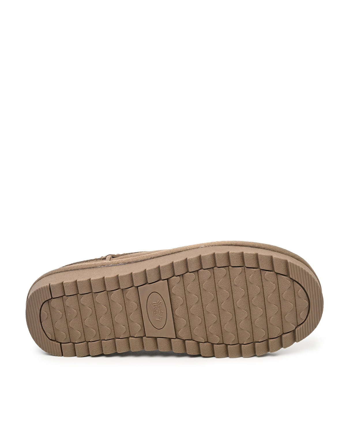 Mellow Faux Shearling Slipper Shoe in Khaki