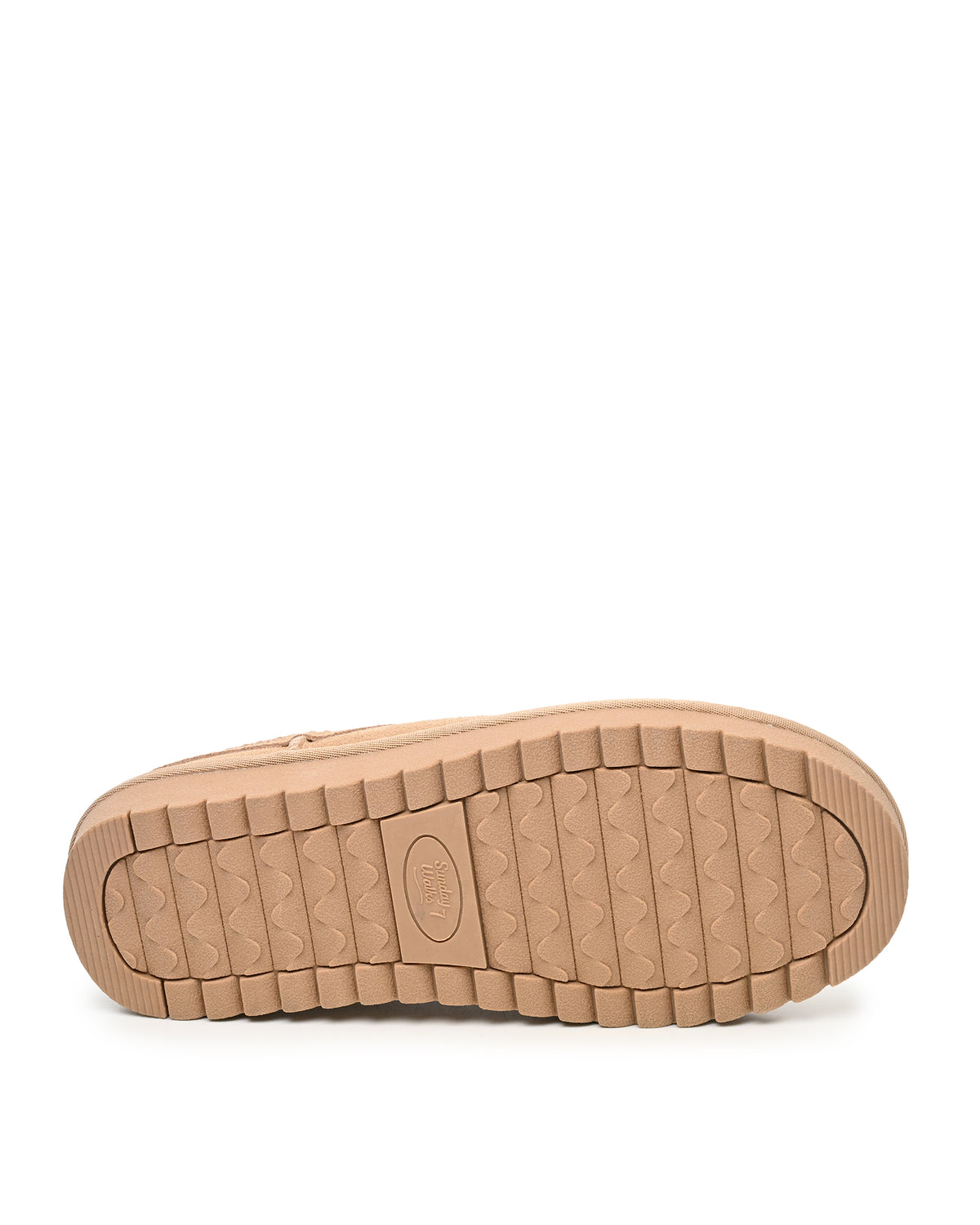Mellow Faux Shearling Slipper Shoe in Sand