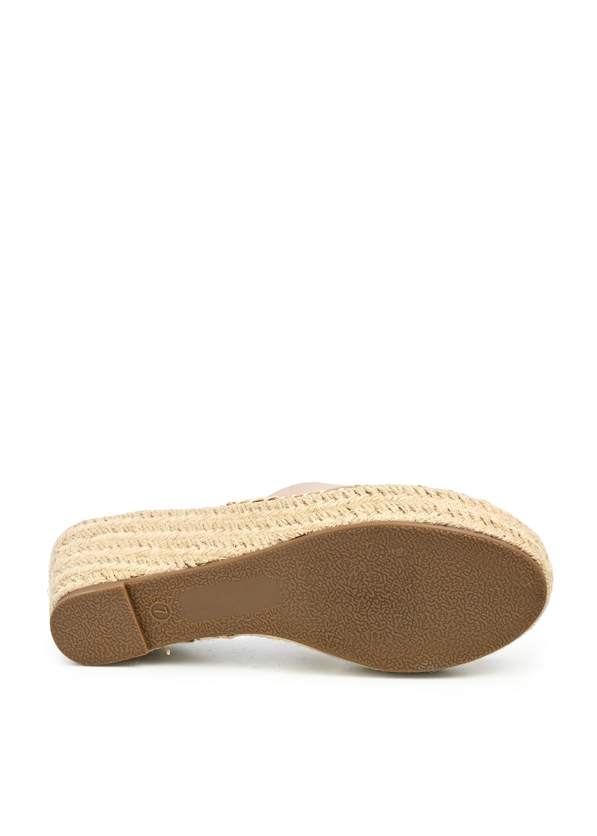 Odet Espadrille Wedge Slide Sandal in Stone Nubuck