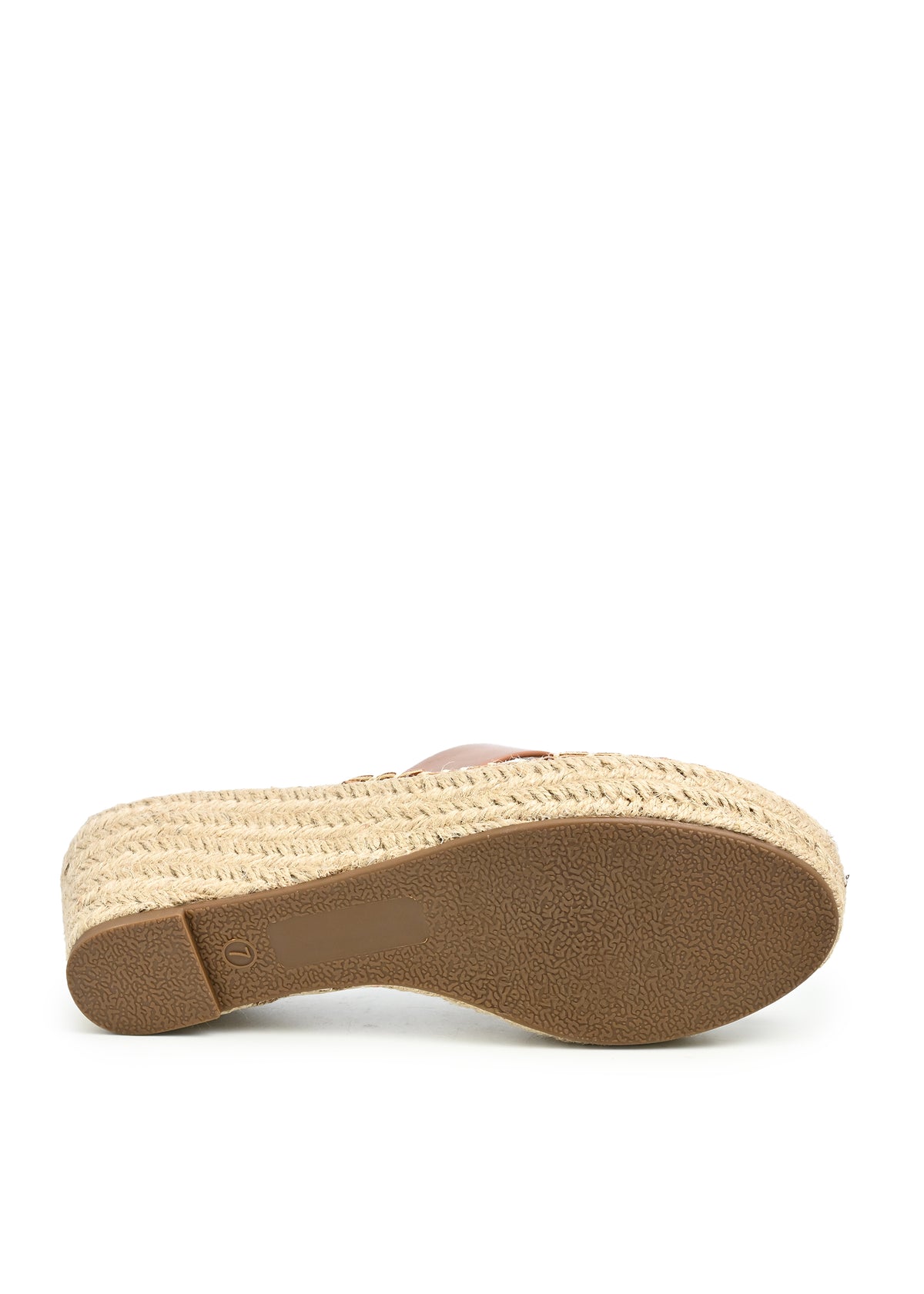 Odet Espadrille Wedge Slide Sandal in Tan